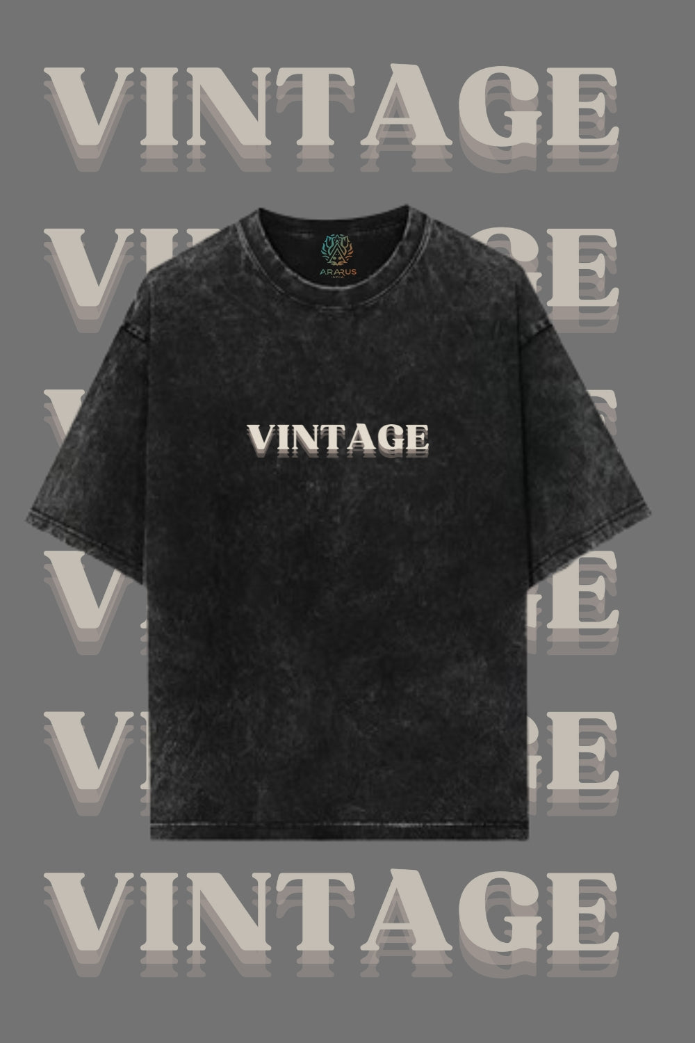 The Luxury of Vintage, Reimagined – Premium Oversized Acid Wash Green T-shirt