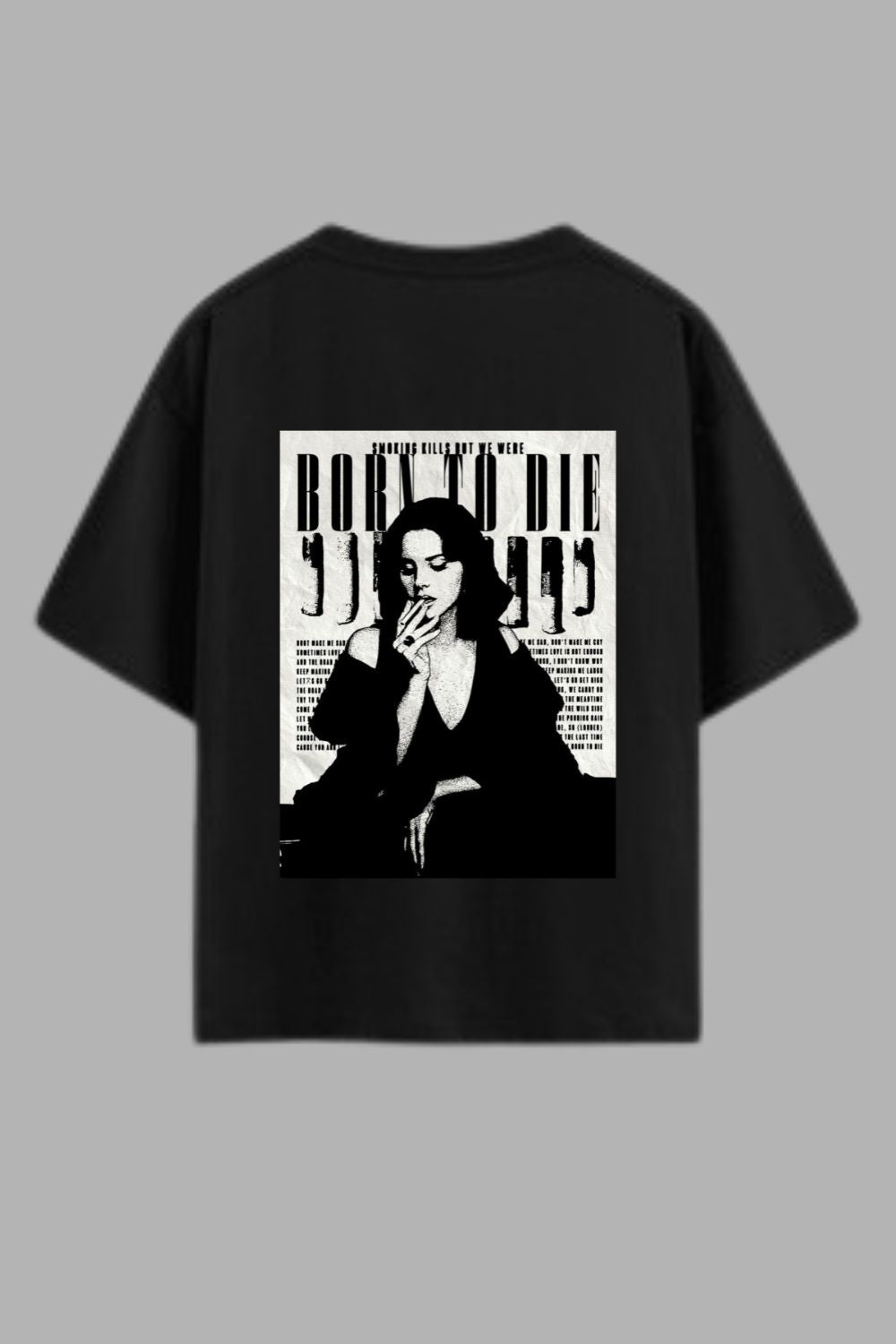 The Iconic Oversized Black T-shirt – Featuring Lana Del Rey