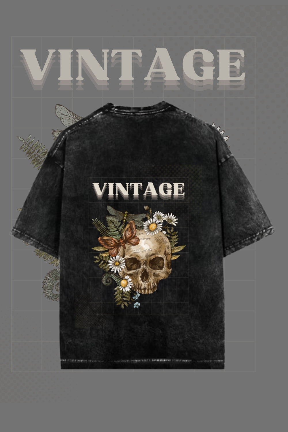 The Luxury of Vintage, Reimagined – Premium Oversized Acid Wash Green T-shirt