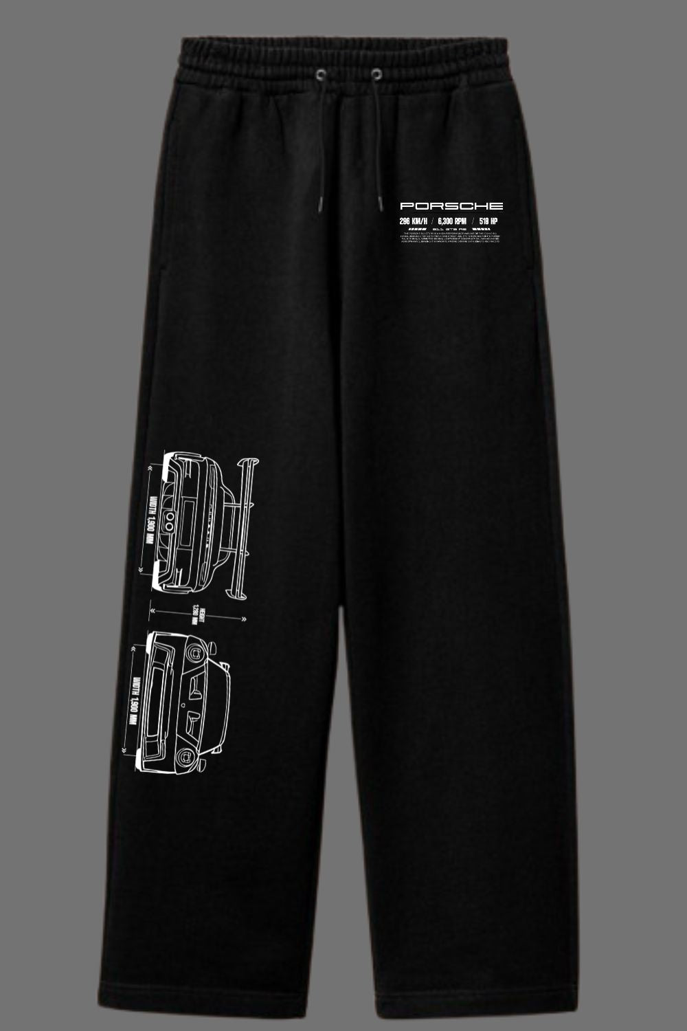 Streetwear in Motion: Premium Porshe Baggy Trouser